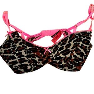 Betsey Johnson Animal Print Bra